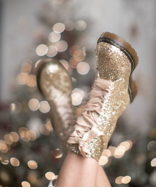 glitter sparkle boots