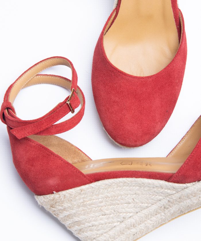 Alternative view of Κόκκινες Χειροποίητες Espadrilles Πλατφόρμες Aria