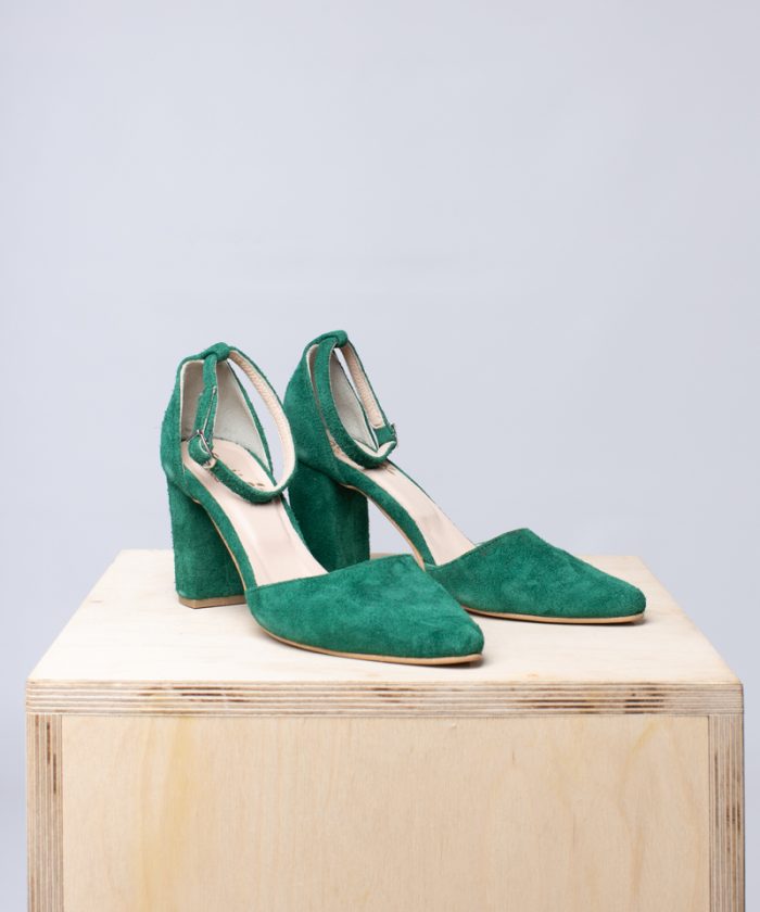 Alternative view of Donna Block Heels Green