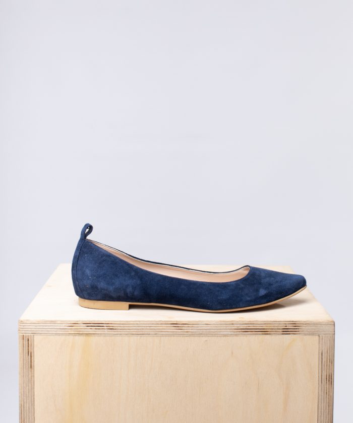 Amelie Flats Navy Blue