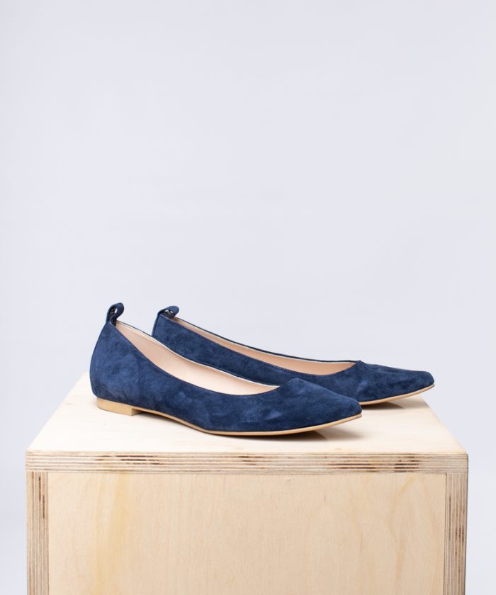 Alternative view of Amelie Flats Navy Blue
