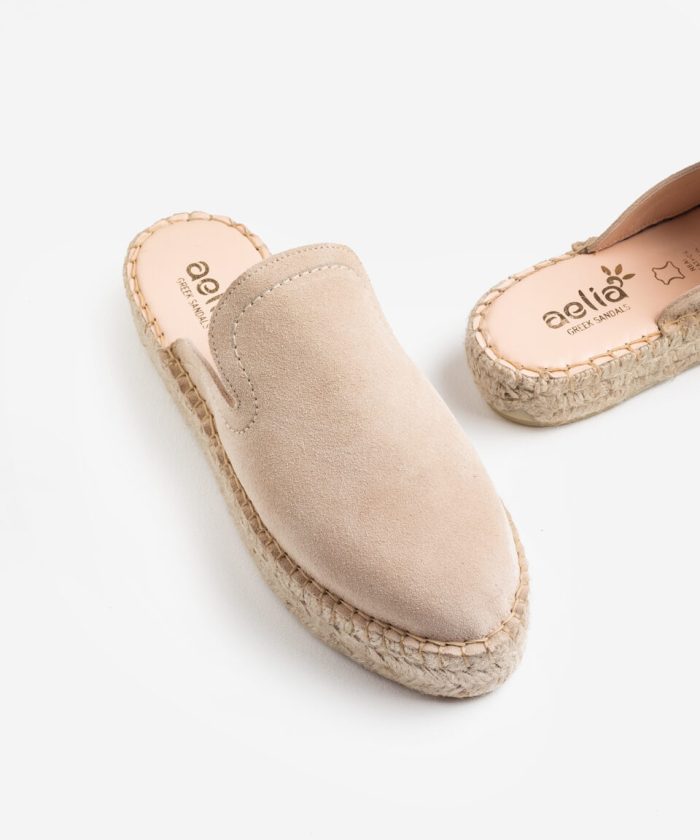 beige mule espadrilles