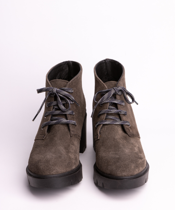 Alternative view of Ankle Boots Suede Gray-Olympia