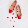 Red Shiny flats Mary Jane -monica-