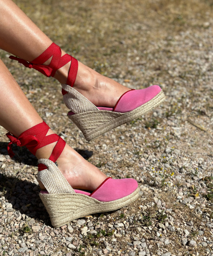 Alternative view of Εσπαντρίγιες Pink Red "Paloma"