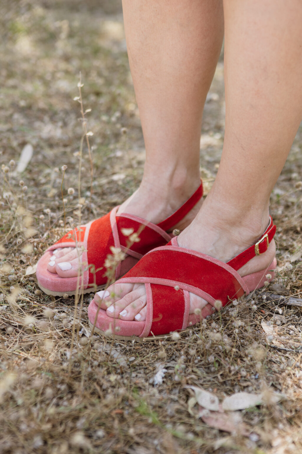 Red-Pink Soft Sandals Daiquiri