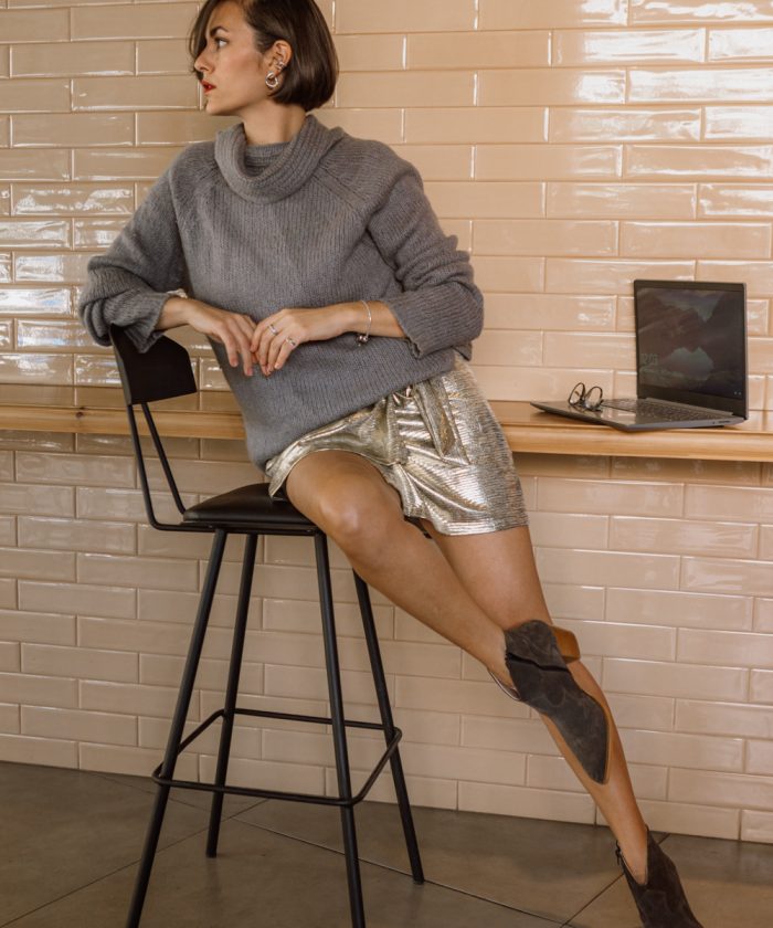 Alternative view of Μποτάκια Δερμάτινα Suede Gray-Lusinda boots