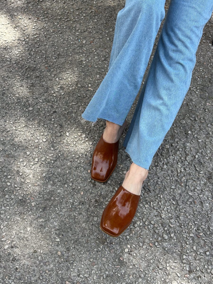 Square Toe Block Heels Clogs/Mules Shoes- Elena - Image 5