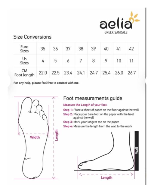 metriseis size shoes