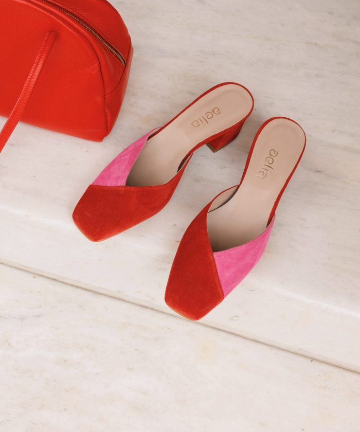 Mules “Grace” Red – Pink